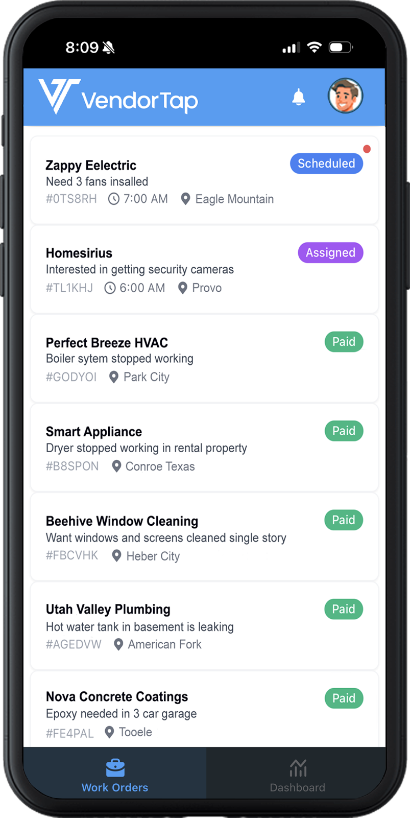 VendorTap Mobile App